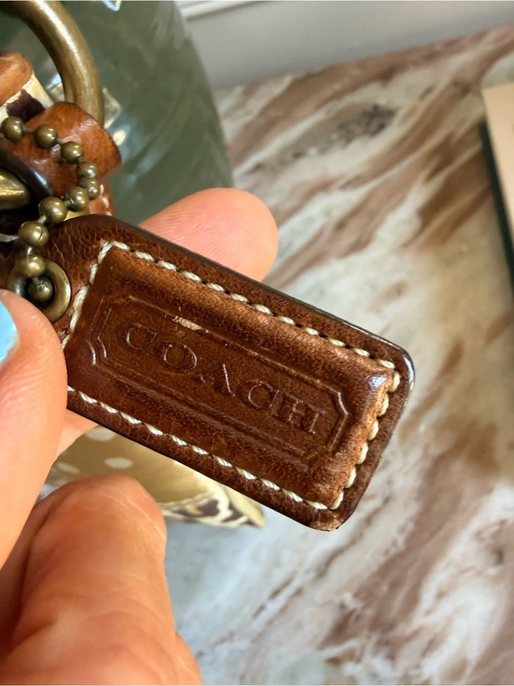 Coach Vintage Y2K Patchwork Bag Tan Crossbody‎ Swingpack